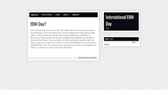 Desktop Screenshot of internationalebmday.org