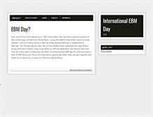 Tablet Screenshot of internationalebmday.org